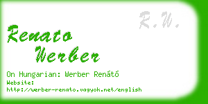 renato werber business card